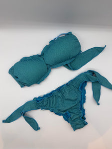 BIKINI FASCIA LUREX TURCHESE 4GIVENESS