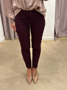 PANTALONE A SIGARETTA MELANZANA MARYLEY