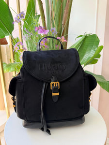 ZAINO IN SUEDE NERO LIUJO