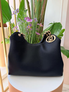 BORSA SATCHEL MEDIA NERA LIUJO