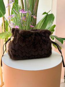 BORSA MORBIDA IN ECOPELLICCIA DEEP BROWN LIUJO