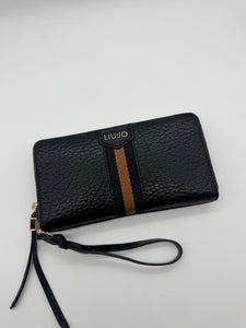 PORTAFOGLIO GRANDE NERO CON ZIP LIUJO