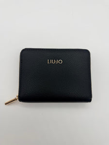 PORTAFOGLIO PICCOLO NERO CON ZIP LIUJO