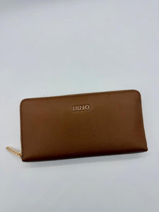 PORTAFOGLIO GRANDE SUEDE CON ZIP LIUJO