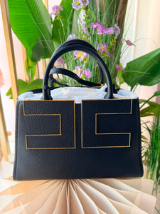 TOTE NERA CON LOGO ELISABETTA FRANCHI