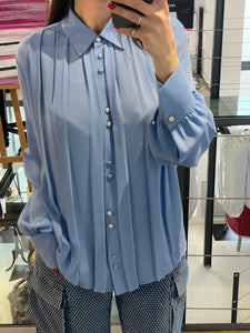 CAMICIA CON PIEGHE LIUJO<BR/>