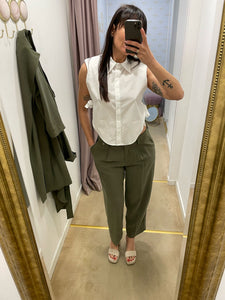 CAMICIA SENZA MANICHE COLLO CLASSICO E FIOCCHI IMPERIAL