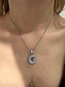 COLLANA G LUREX ARGENTO