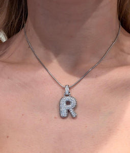 COLLANA R LUREX ARGENTO