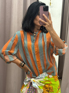 CAMICIA RIGA LARGA ARANCIO HAVEONE
