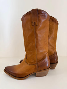 STIVALE TEXANO CUOIO METISSE