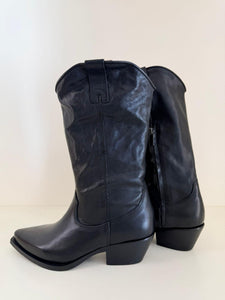 STIVALE TEXANO NERO METISSE