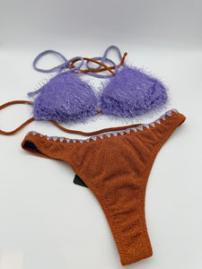 BIKINI ORANGE CON PERIZOMA F**K