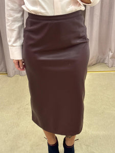 GONNA TUBINO IN ECOPELLE BORDEAUX DIXIE