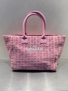 BORSA MAXI SHOPPER RICAMATA ROSA GAELLE