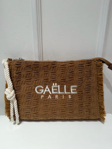 POCHETTE RICAMATA MOKA GAELLE