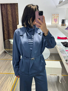 BLAZER AVIO EFFETTO SATIN IMPERIAL