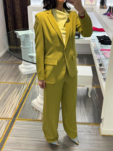 BLAZER MONOPETTO GESSATO OLIVA IMPERIAL