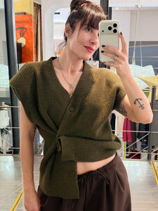 GILET IN MAGLIA MILITARE HAVEONE