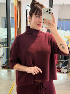 MAGLIA PRUGNA A MEZZO BRACCIO IMPERIAL