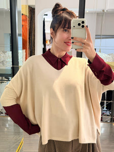 MAGLIA  SCOLLO A V GESSO IMPERIAL