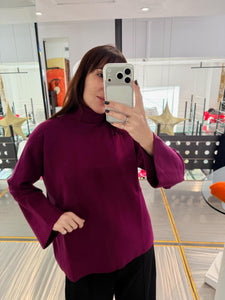 MAGLIA MORBIDA AMARANTO PLEASE