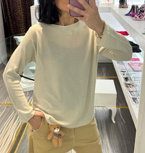 MAGLIA SABBIA A MANICA LUNGA PLEASE