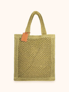 BORSA GREEN IN RAFIA MEFUI