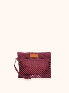 POCHETTE PLUM IN RAFIA MEFUI
