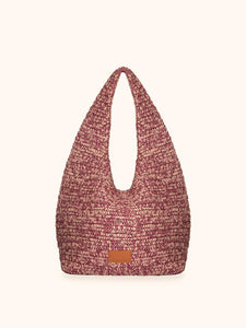 BORSA IN RAFIA PLUM MEFUI