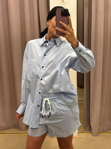 COMPLETO CAMICIA E SHORTS AZZURRO IMPERIAL