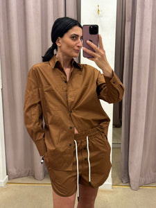 COMPLETO CAMICIA E SHORTS CIOCCOLATO IMPERIAL