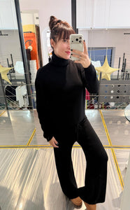 PANTALONE IN MAGLIA NERO IMPERIAL