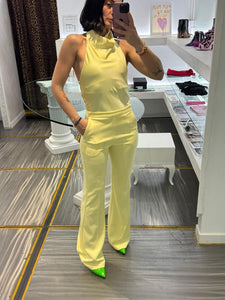 PANTALONE CANARINO FLARE A VITA ALTRA IMPERIAL