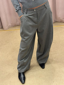 PANTALONE GESSATO GRIGIO PLEASE