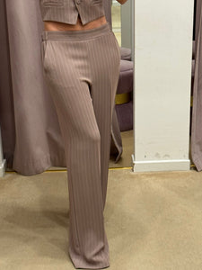 PANTALONE GESSATO FANGO IMPERIAL