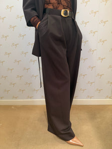 PANTALONE A PALAZZO DARK COFFEE IMPERIAL