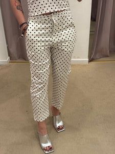 PANTALONE PANNA A POIS DIXIE
