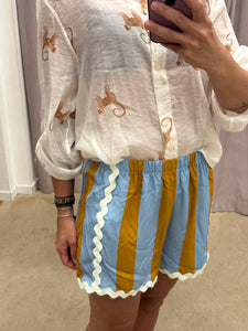 SHORTS RIGATO CELESTE HAVEONE
