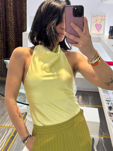 TOP HALTER GIALLO SENZA MANICHE IMPERIAL