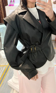 CHIODO NERO ECOPELLE DIXIE