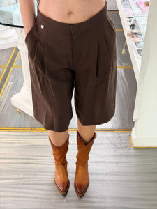 BERMUDA IN MISTO LINO MORO LIUJO