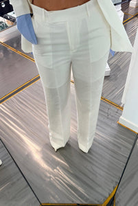 PANTALONE BIANCO IN LINO LIUJO