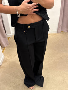 PANTALONE STRAIGHT PUNTO MILANO NERO LIUJO