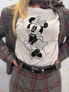 T-SHIRT BIANCA MINNIE LIUJO