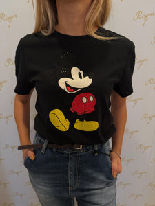 T-SHIRT NERA TOPOLINO LIUJO